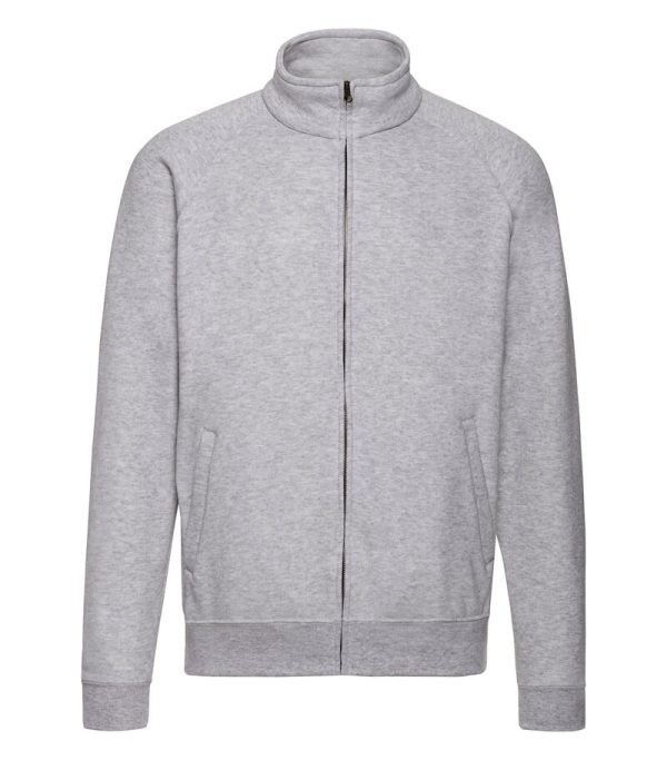 Fruit Of The Loom_Classic Sweat Jacket_62 230 94_heather Grey_front