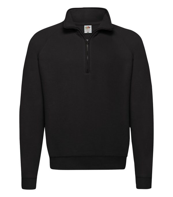 Fruit Of The Loom_Sweat Zip Neck_62 114 36_black_front