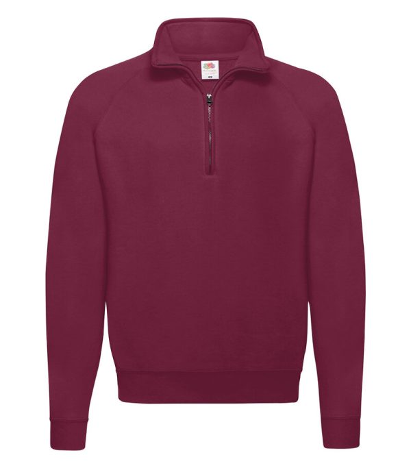 Fruit Of The Loom_Sweat Zip Neck_62 114 41_Burgundy_front