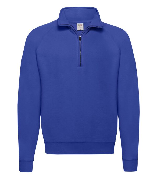 Fruit Of The Loom_Sweat Zip Neck_62 114 51_royal Blue_front