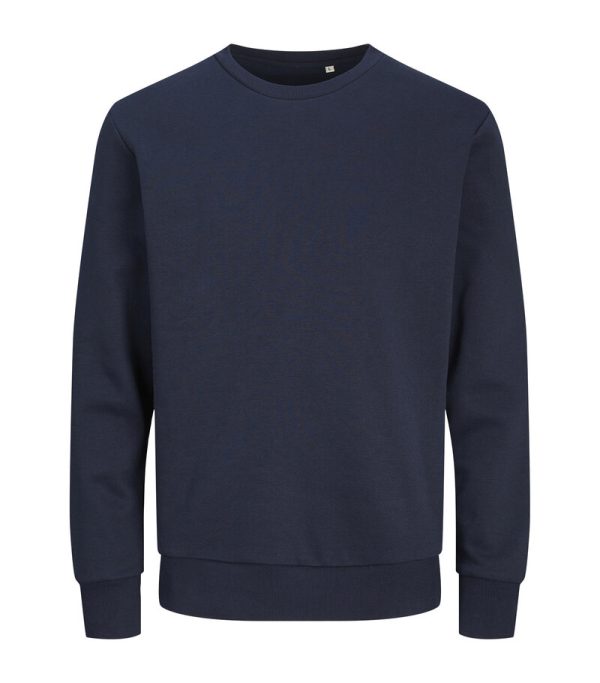 Jack Jones Produkt Blanks_PKTGMS Blank Basic Crew Neck Sweat_12263900_Navy Blazer_front_5715603390377_001