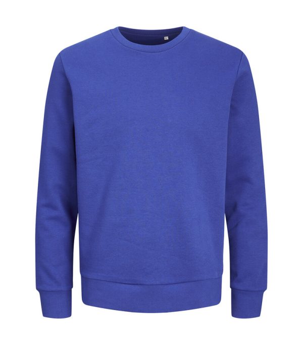 Jack Jones Produkt Blanks_PKTGMS Blank Basic Crew Neck Sweat_12263900_Surf The Web_front_5715603390438_001