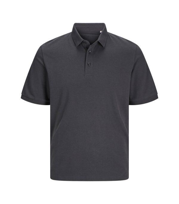 Jack Jones Produkt Blanks_PKTGMS Blank Basic Polo Pique SS_12257556_Asphalt_front_5715603404234_001