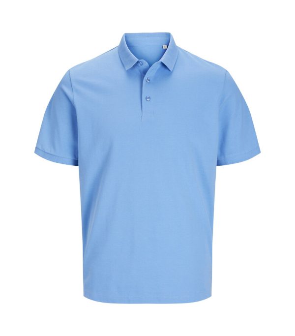 Jack Jones Produkt Blanks_PKTGMS Blank Basic Polo Pique SS_12257556_Azure Blue_front_5715603404241_001