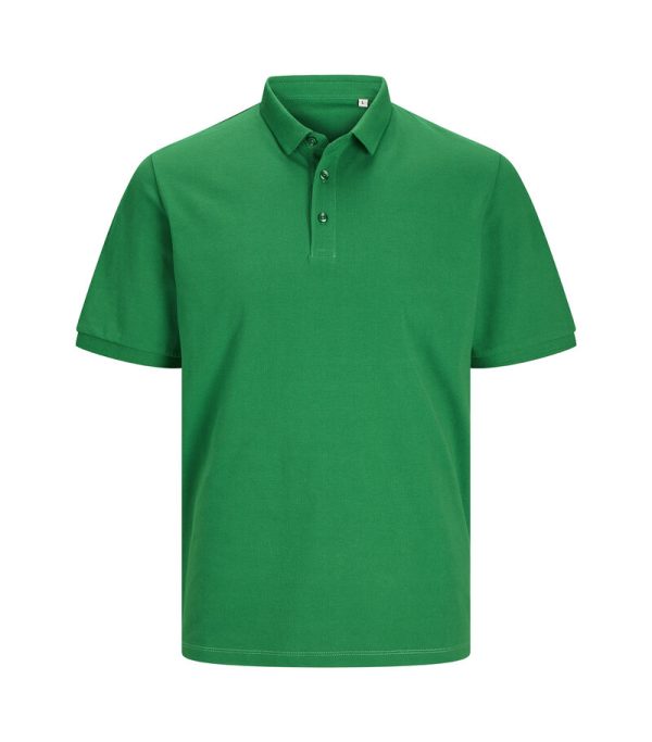 Jack Jones Produkt Blanks_PKTGMS Blank Basic Polo Pique SS_12257556_Jolly Green_front_5715603404319_001