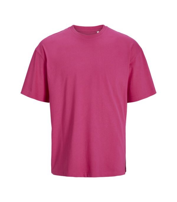Jack Jones Produkt Blanks_PKTGMS Blank Loose Tee SS_12263911_Fuchsia Rose_front_5715603405767_001