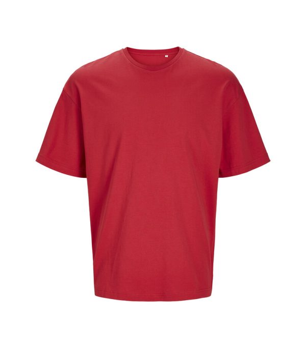 Jack Jones Produkt Blanks_PKTGMS Blank Loose Tee SS_12263911_Lipstick Red_front_5715603405798_001