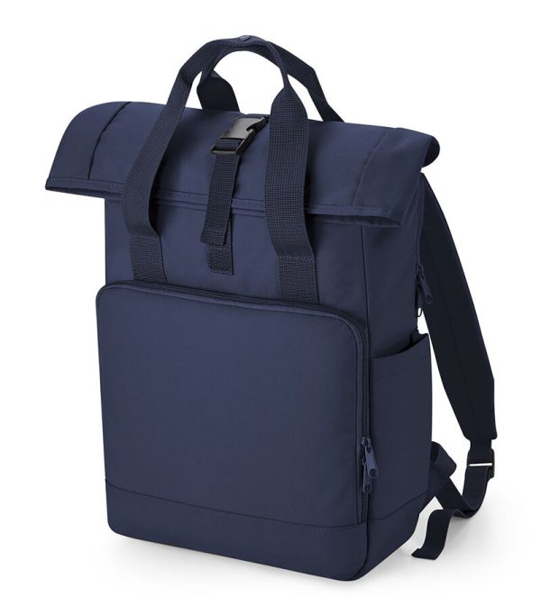 BG118L_112_BagBase_Recycled Twin Handle Roll Top Laptop Backpack_BG118L Navy Dusk