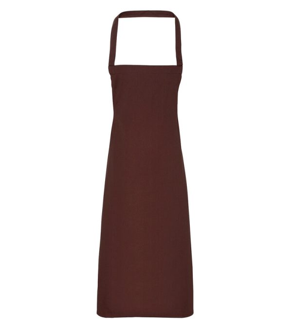 PR102_035_Premier_Organic Cotton Bib Apron_PR102_BROWN