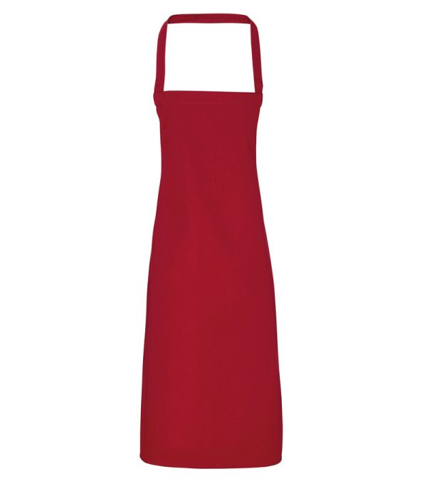 PR102_037_Premier_Organic Cotton Bib Apron_PR102_BURGUNDY