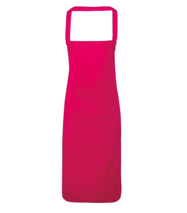 PR102_059_Premier_Organic Cotton Bib Apron_PR102_HOT PINK