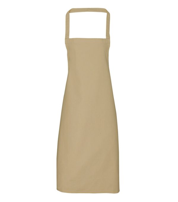 PR102_066_Premier_Organic Cotton Bib Apron_PR102_KHAKI