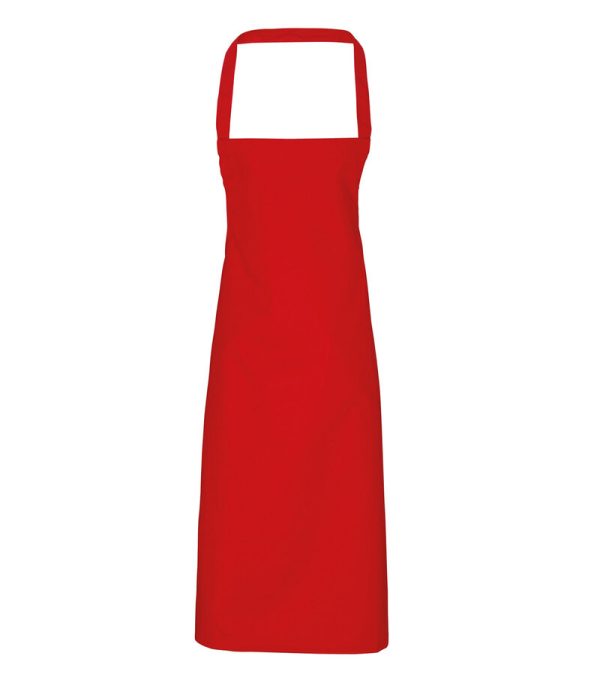 PR102_114_Premier_Organic Cotton Bib Apron_PR102_RED