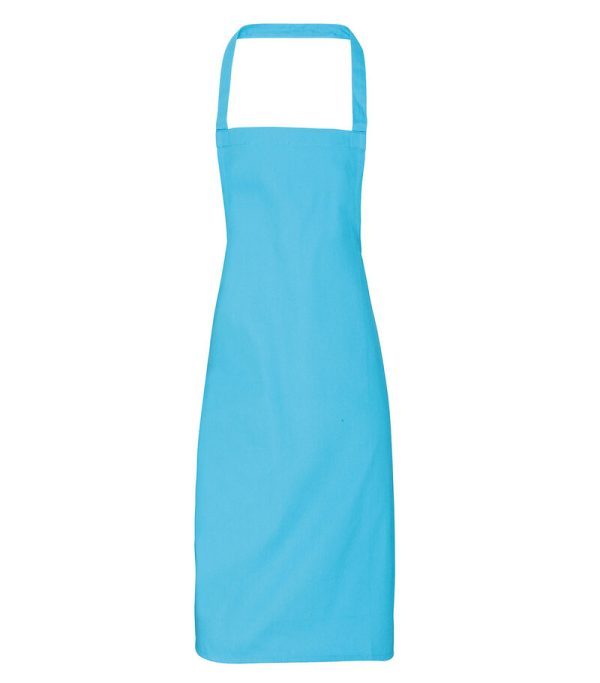 PR102_145_Premier_Organic Cotton Bib Apron_PR102_TURQUOISE