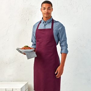 PR102_Premier_Organic Cotton Bib Apron_PR102_Aubergine_4